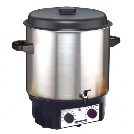 Glögi- ja konserveerimisautomaat KA 2004/E 1.800W 27L, roostevaba teras (harjatud)/must