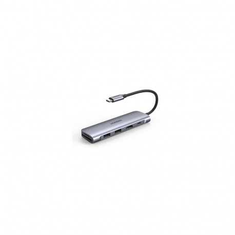 Ugreen 6-in-1 USB C PD USB 3.2 Gen 1 (3.1 Gen 1) Type-C Silver