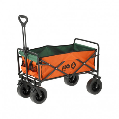 Flo 90181 Foldable Garden Camping Cart, 100kg, 91x56x100cm, 8.6kg, 4 wheels, PVC, telescopic handle,