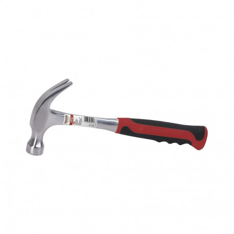 Hammer with nail puller, metal handle 550g Kreator