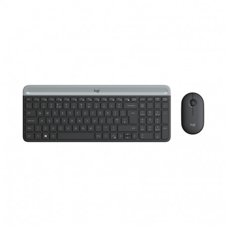 Klaviatuur+hiir Logitech MK470 Graphite/must Slim Wireless Keyboard and Mouse Combo Pan-Nordic