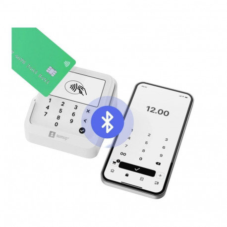 Telefoniga paaritatav makseterminal koos laadimisalusega SumUp Solo Lite and Charging Station