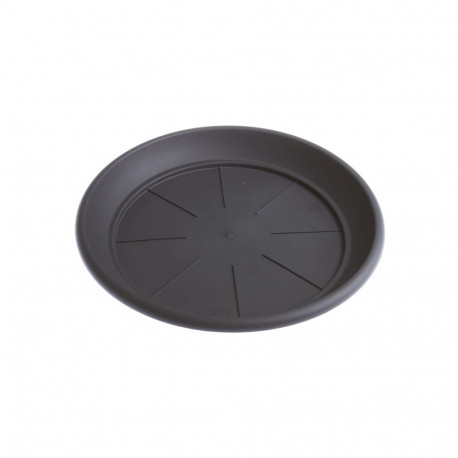 PLATE SIENA D 39 CM DARK GREY