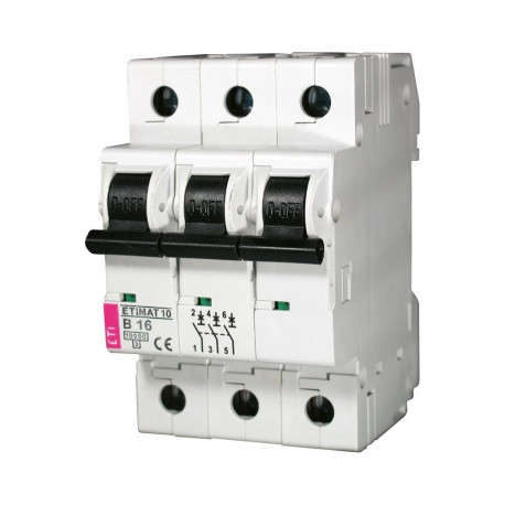 CIRCUIT BREAKER ETIMAT10 C16A 3P