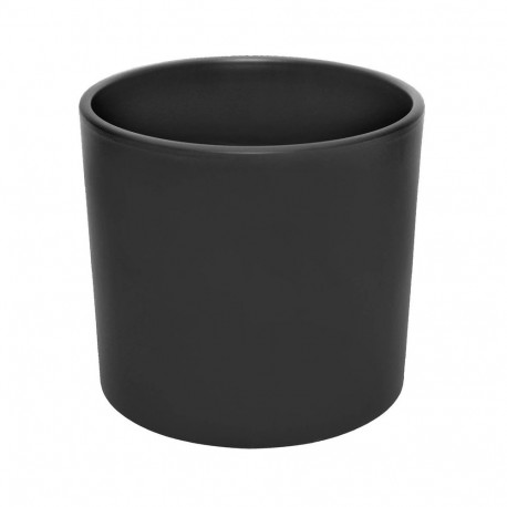 CERAMIC POT WALEC STRUCTUR D28 BLACK MAT