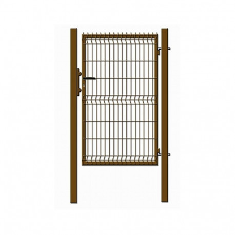 WICKET WITH PANEL 1000X1530 BROWN 60X60