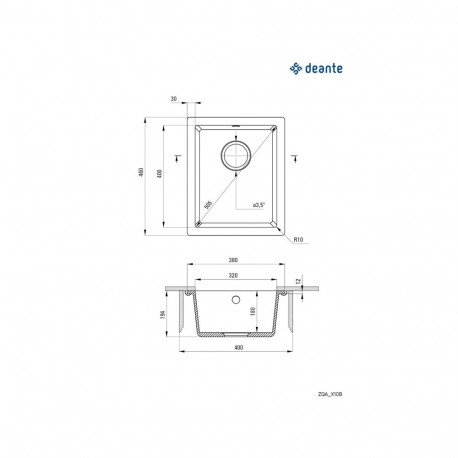 Corda Gran 38X46X19 ZQA_T10B antratsiit valamu