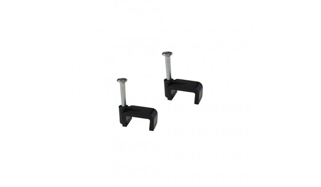 CLIPS CABLE NC4X6 BLACK 100PCS