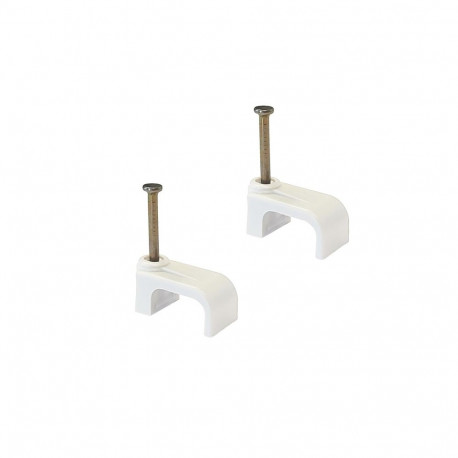 CLIPS CABLE CHF5X8 WHITE 100PCS