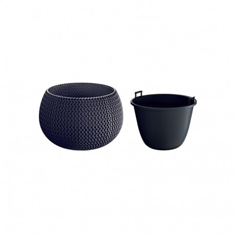 FLOWER POT ANTHRACITE DKSP370-S433