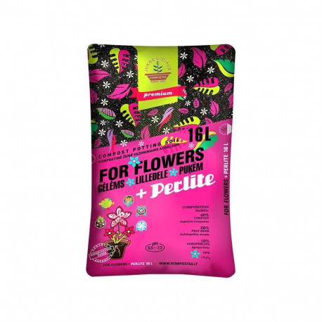 COMPOST SOIL FOR FLOWERS PEARL16L(120)