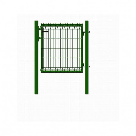 WICKET WITH PANEL 1000X1030 GREEN 60X60