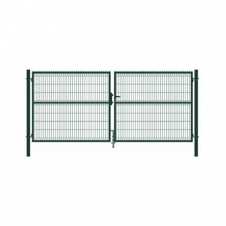 GREEN GATE WITH PANEL INFIL 400X173CM