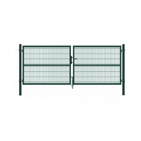 Roheline paneeltäitega värav 400X153CM