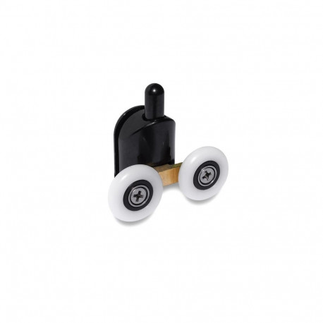 DOUBLE LOWER ROLLERS 23MM BLACK 2PCS