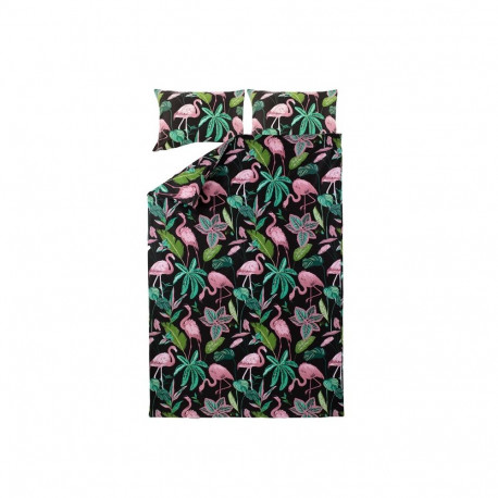 BED COV SET Flamingo SATEEN 200x220CM