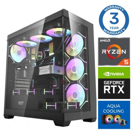 INTOP AQUA Ryzen 5 7600X 16GB DDR5 1TB SSD M.2 NVME+4TB RTX5060 8GB no-OS