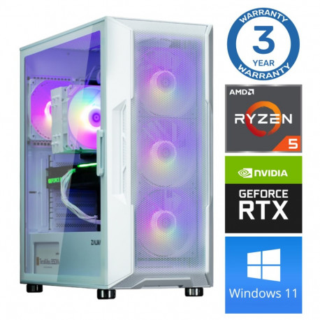 INTOP Ryzen 5 5600X 32GB 250SSD M.2 NVME+4TB RTX3050 6GB WIN11