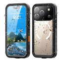 Waterproof case SHELLBOX DOT compatible with MagSafe for IPHONE 17 Pro black