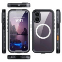 Waterproof case SHELLBOX DOT compatible with MagSafe for IPHONE 17 black