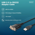 USB to DB9 RS232 cable DA-70172