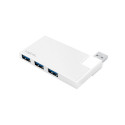 USB3.0 4-port hub, silver