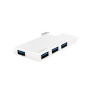 USB3.0 4-port hub, silver