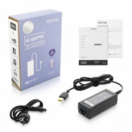 Power adapter 20V 2.25A (prostokątny 11.0x4.5 pin - Yoga) - Lenovo 45W