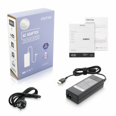 Power adapter 20V 4.5A (prostokątny 11.0x4.5 pin - Yoga) - Lenovo 90W