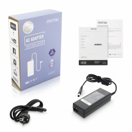 Power adapter 19.5V 4.62A (7.4x5.0 pin) - Dell 90W