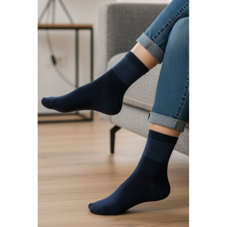 SOKISAHTEL SILVER hõbeniidiga tumesinised sokid 444, 446, 452