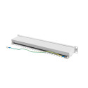 PATCH PANEL 24 PORT 1U 19" CAT.5E FTP WITH CABLE ORGANIZER SHIELDED GREY LANBERG