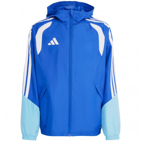 Kurtka dla dzieci adidas Tiro 26 Competition All Weather niebieska KB0157 164cm