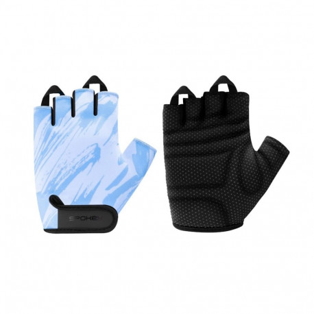 Rękawiczki rowerowe Spokey Ride czarno-niebieskie 946568-946569-946570 XL