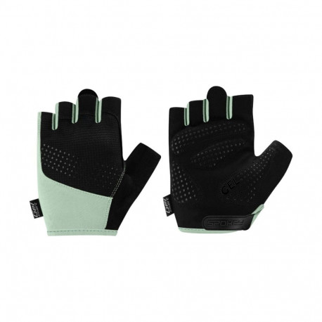 Rękawiczki rowerowe Spokey Avare czarno-zielone 946577-946578-946579 XL