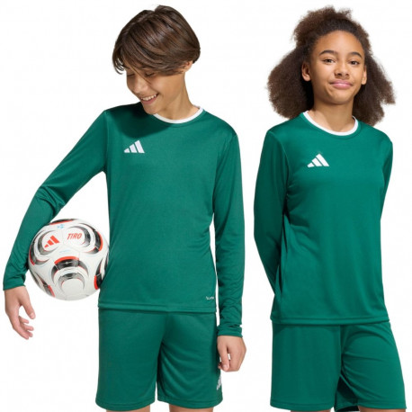 adidas laste pika varrukaga särk Entrada 26 KF5873 128cm, roheline