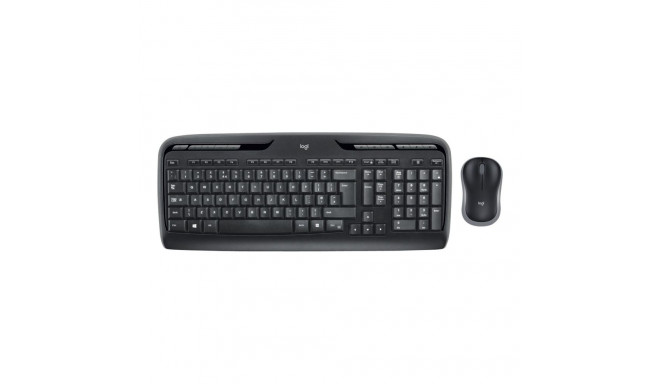 Logitech MK330 | Keyboard and Mouse Set | Wireless | Mouse included | US International | Black