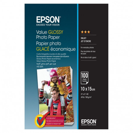 Epson läikiv fotopaber C13S400039 (10x15cm, 100 lehte)