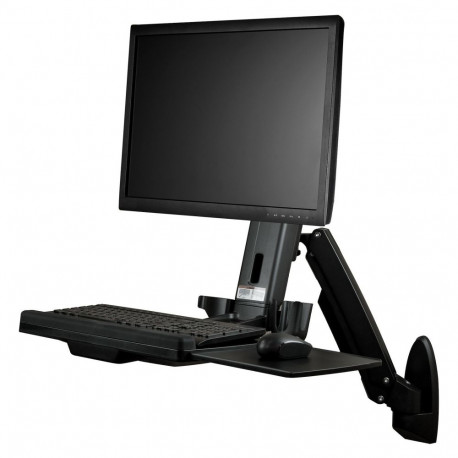 "STARTECH.COM Wandmontage Sitz-/ Steh Workstation - 1 Monitor bis zu 60,96cm 24Zoll - VESA - Hhenver