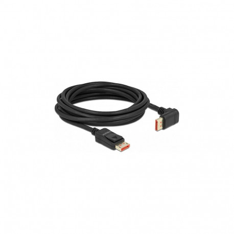 Delock DisplayPort kaabel sirge ja 90° ülespoole nurkpistikuga 8K 60 Hz 5 m