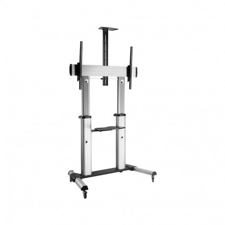 Roline ratastel LCD/TV-alus, 60-100-tolline, kuni 100 kg, hõbedane