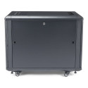 "12U 29inch Knock-Down Server Rack Cabinet with Casters"