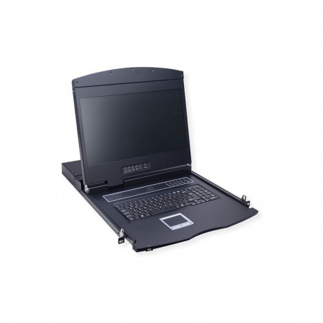 19-tolline KVM-konsool, 48 cm (19") TFT (16:9), VGA, USB, FR-paigutus