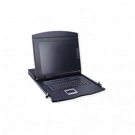 19-tolline KVM-konsool, 43 cm (17") TFT (16:9), VGA, USB, DE-paigutus