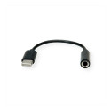 VALUE USB Typ C - 3,5mm audioadapter, ST/BU, 0,13 m