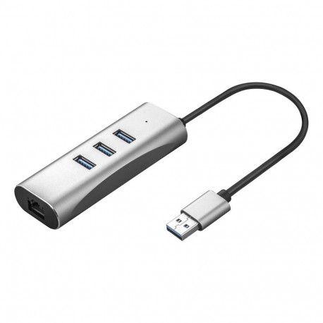 "VALUE USB 3.2 Gen 1 zu Gigabit Ethernet Konverter + 3-Port USB Hub"