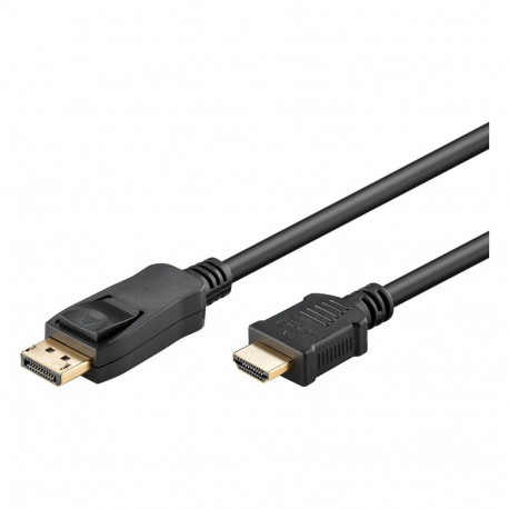 "Goobay 2m, DisplayPort-auf-HDMI™-Adapterkabel 1.4, 4K@30Hz , vergoldete Kontakte"