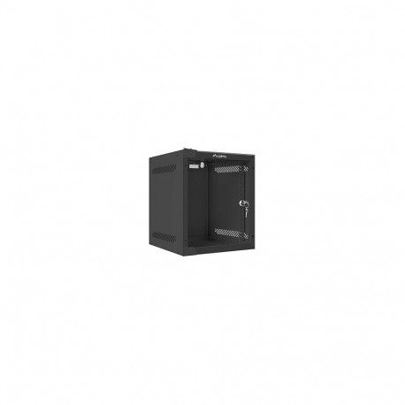 10" 6U 280x310 must klaasuksega seinakapp (FlatPack)