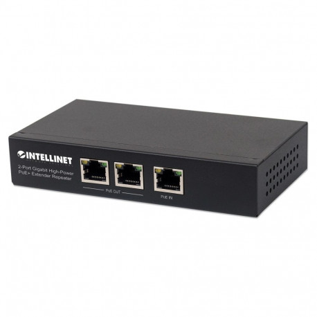 Intellinet PoE+ 2-pordine Gigabit suure võimsusega laiendaja kuni 100m