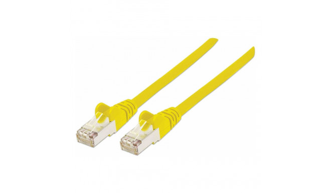 "Patchkabel Cat6a-Stecker/Cat7-Rohkabel 20m gelb"